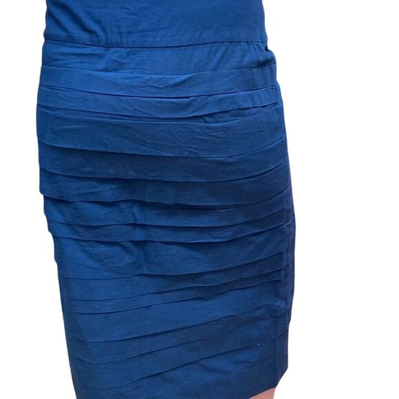 Cooper by Trelise Scrunch & Judy Armada Navy Cotton Pencil Skirt Size 6 - Picture 3 of 4